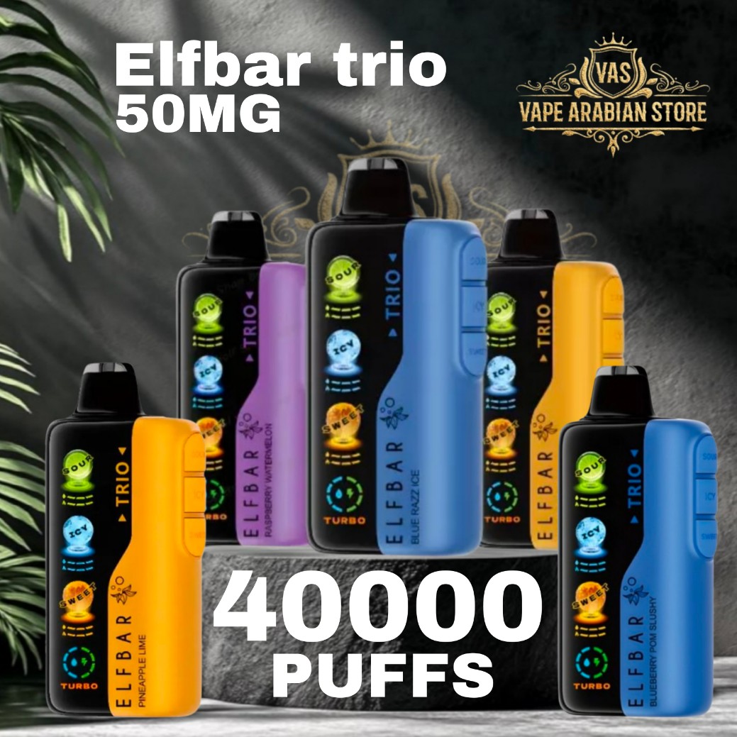 Elfbar Trio UP TO 40000 Puffs 50MG Disposable Elf Bar TRIO 40000 Puffs