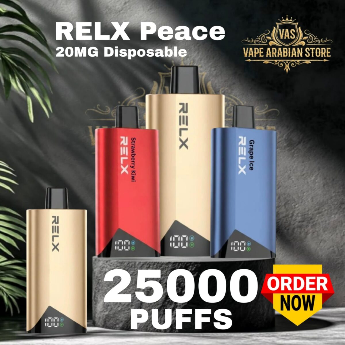 RELX Peace 25000 Puffs Disposable Vape 20MG VR RELX Peace 25000 Puffs