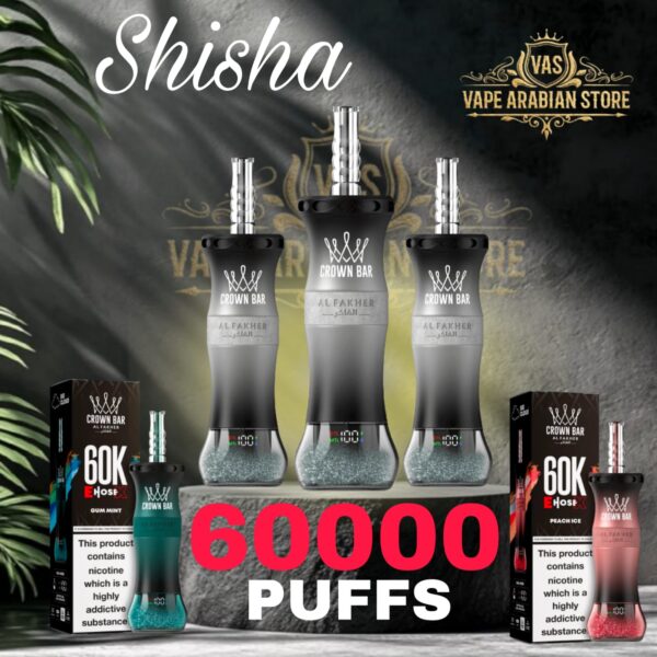 Al Fakher Crown Bar E Hose X 60000 Puffs