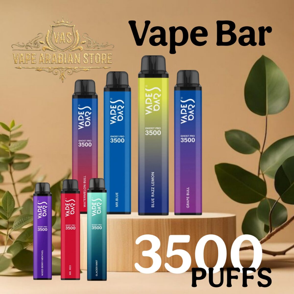 Vape Bar Ghost Pro 3500 Puffs 20mg Disposable 1 Vape Bar Ghost Pro 3500 Puffs