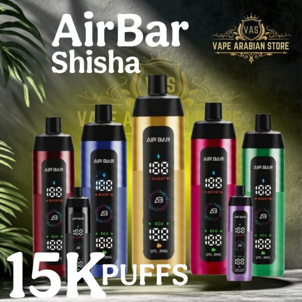 Airbar E shisha 15000 Puffs 3mg Disposable Vape