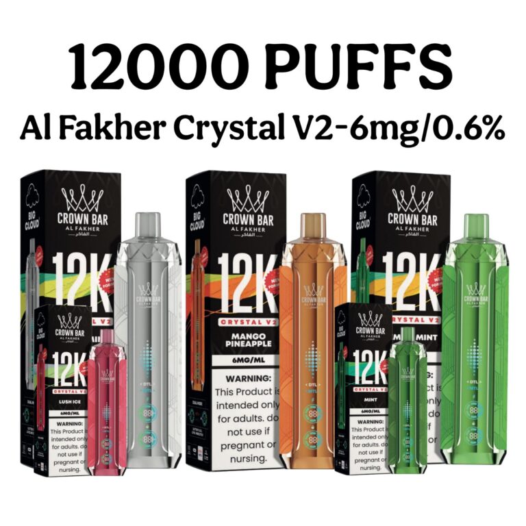 Al Fakher Crown Bar Crystal V2 12000 Puffs Disposable Vape