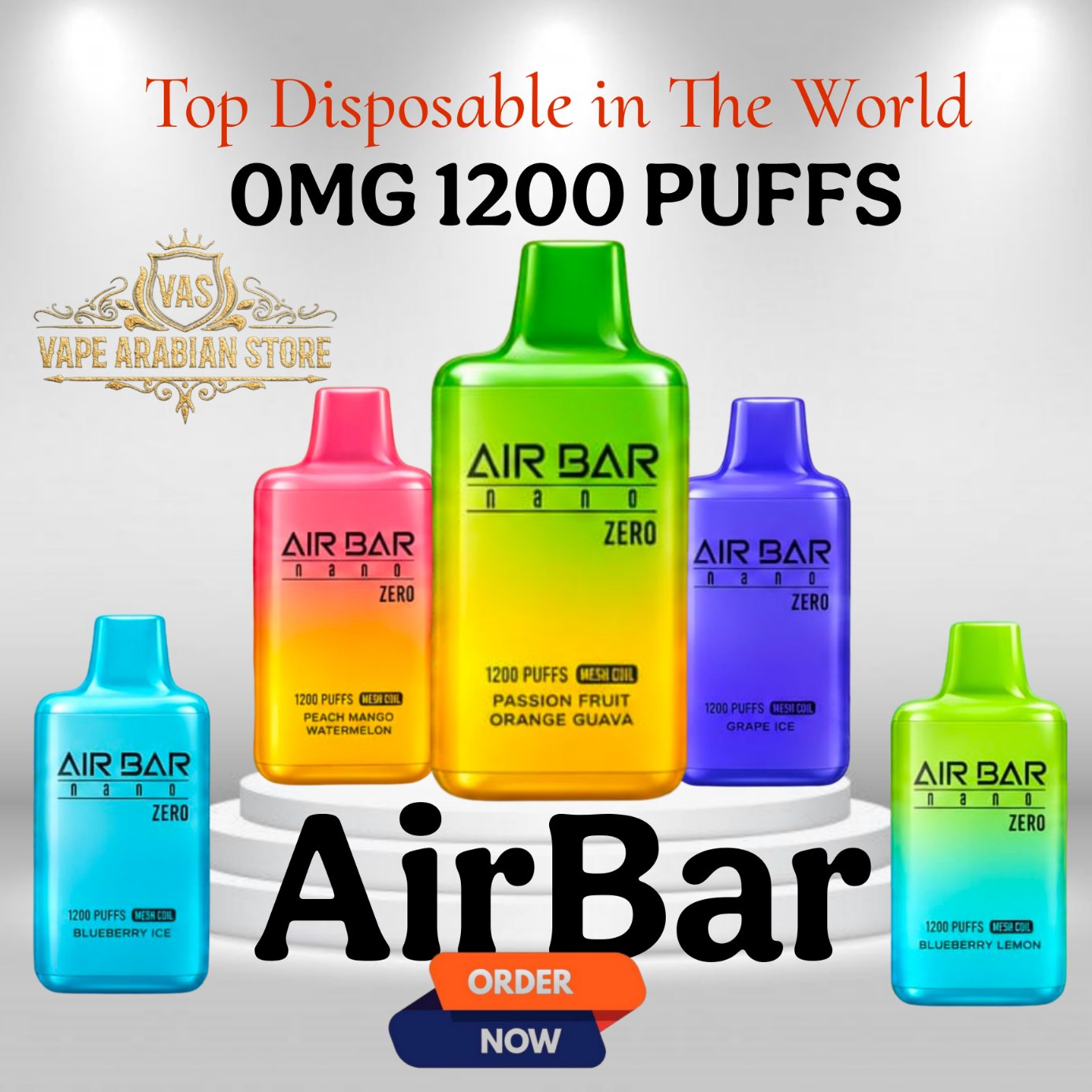 AirBar Nano 1200 Puffs 0MG Disposable Vape Air Bar Nano Zero 1200 Puffs 0mg disposable vape